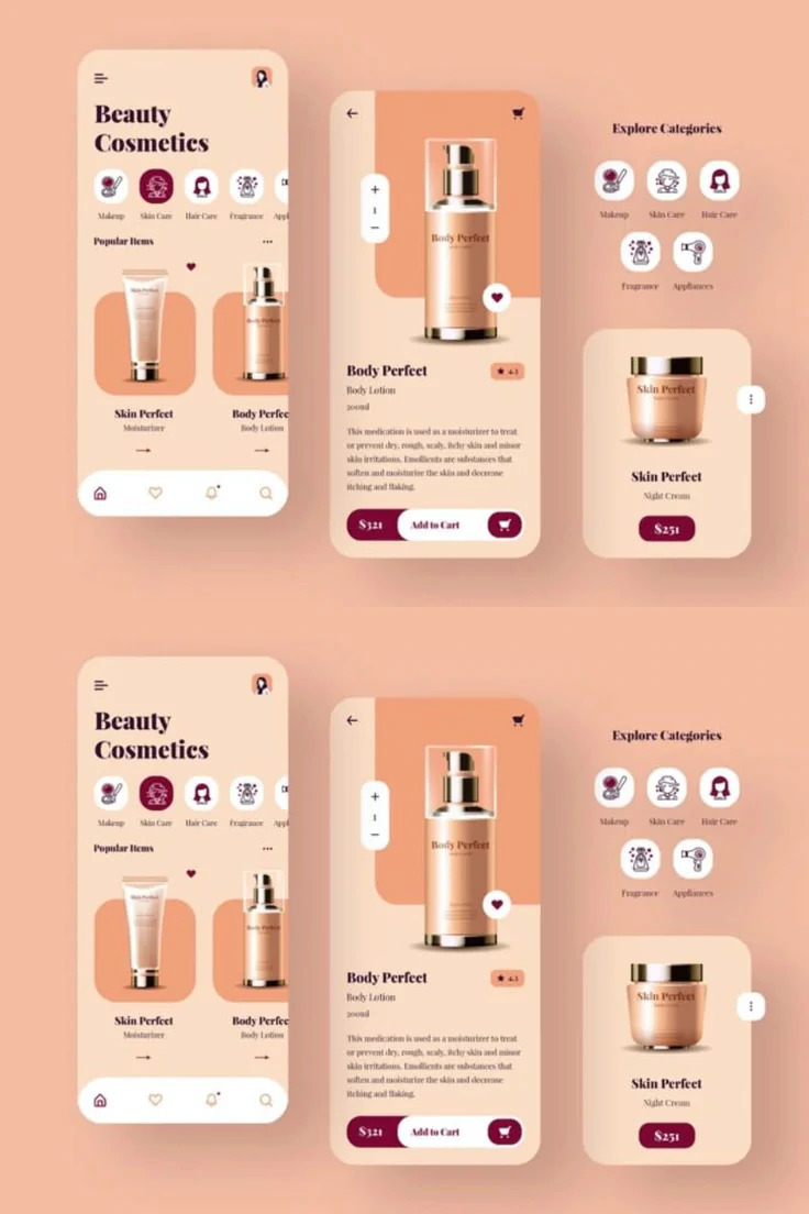 Real web and app design project